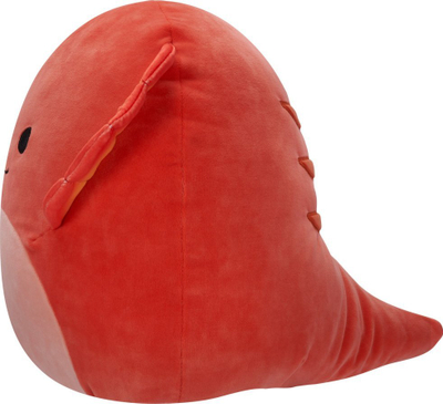 Lodër pelushi Squishmallow Maxie, hardhucë me frill, 12", e kuqe