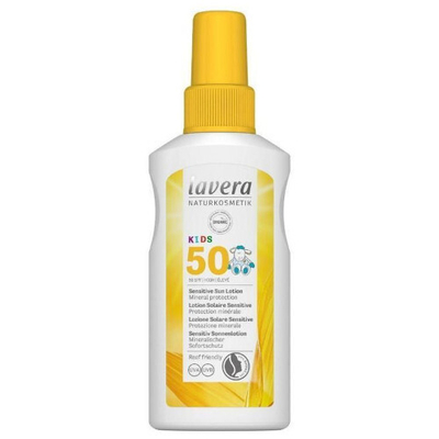Losion-sprej mbrojtës i diellit Lavera Sensitive SPF 50, 100 ml
