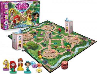 Loja tavoline Cartamundi Princess Race N Chase, për kalamoj, me plot ngjyra