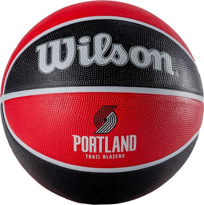 Кошаркарска топка Wilson NBA Portland Trail Blazers WTB1300XBPOR, гума, црно црвена