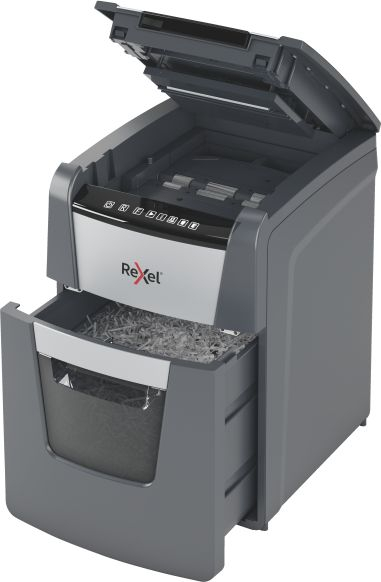 Makinë grisje Rexel AutoFeed+ 100M, 100 fletë, P-5, e zezë