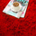 Tapet i rrumbullt Strado Round Shaggy Rug, 90x90 cm, Bloody Red, i kuq