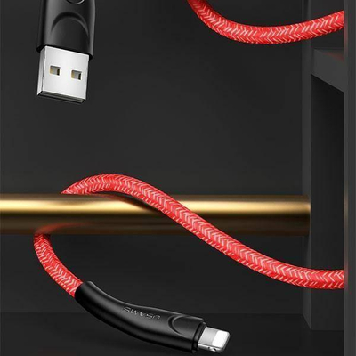 Kabllo USB Usams US-SJ352, USB-A me Lightning, 1m, e kuqe