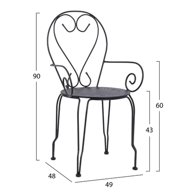 Kolltuk Amore HM5008.11 49×48×90 cm, zezë