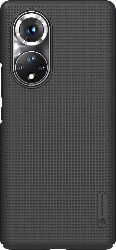 Kapak telefoni Nillkin Super Frosted Shield me këmbëz qëndrimi, për Honor 50 Pro, polikarbonat, i zi
