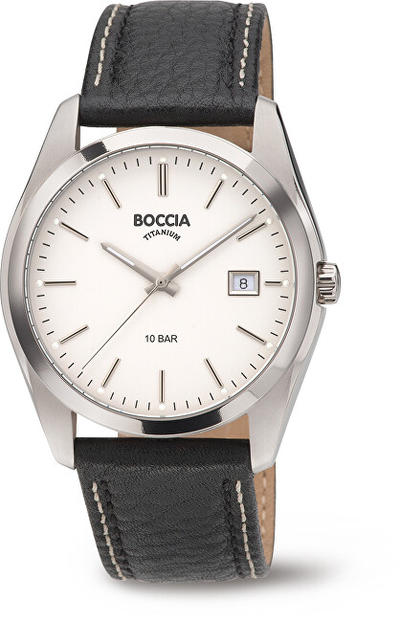 Orë për meshkuj Boccia Titanium, e zezë