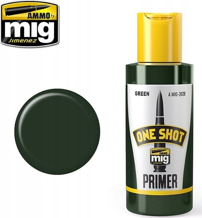 Премаз за модели од пластика Ammo by Mig One Shot Mig 2028, 60ml, зелена