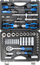 Set çelësash me kapak dhe bit, 69 pjesë, 1/4" 1/2", 4-32 mm, me kuti