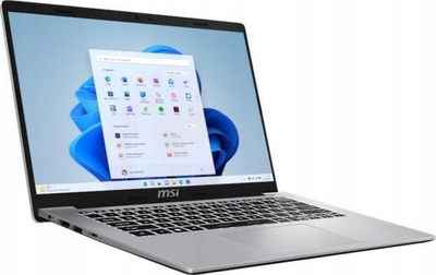 Laptop MSI Modern 15 F13MG, 15.6" FHD, Intel Core i7 gjenerata 13, 16GB RAM, gri Urban Silver