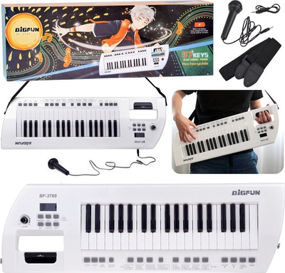 Piano elektrike lodër Jokomisiada IN0173, me mikrofon, për kalamaj, shumëngjyrëshe