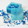 Kuti për me fut gjëra LEGO 4 Brick Storage Box, transparente, blu