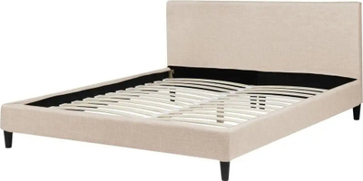 Mbulesë kornize krevati FITOU, king size, për EU krevat dopio, bezhë