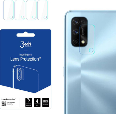 Mbrojtëse xhami për kamerë 3mk Lens Protection, për Realme 7 Pro, 4 copë, transparente