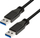 Kabllo USB LogiLink CU0040, USB A mashkull në USB A mashkull, 3 m, e zezë