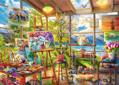 Puzzle set Trefl 2 puzzle The Art of Painting, 2x500 copa, shumëngjyrësh