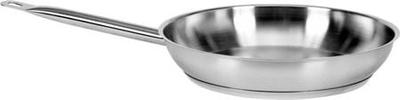 Tigan çeliku inox profesional 28 cm për induksion, ngjyrë argjent