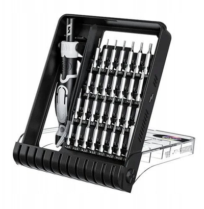 Set kaçavidash Jakemy JM-8189-B, 32 pjesë, Pin-torx Triple Wing Witch, i bardhë