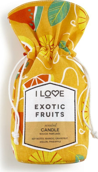 Миризлива свеќа I Love Exotic Fruits, манго грејпфрут ананас, 160g