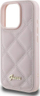 Mbulesë telefoni Guess Quilted Metal Logo për iPhone 16 Pro Max 6.9", rozë