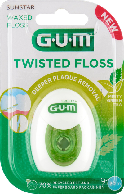 Fill peri dentar GUM Twisted Floss, 30 m