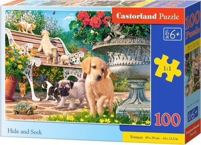 Puzzle Castorland Hide and Seek, 100 pjesë, 40×29cm, shumëngjyrësh