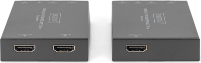Set zgjatues HDMI Digitus 2.0, 70m, 4K 60Hz, gri