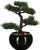 Dekor bonsai Atmosphera, 36 cm, bimë plastike artificiale, vazo e zezë