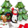 Kuti muzike dekor për Krishtlindje me pinguin, figurë polystone, melodi festive, shumëngjyrëshe