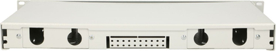 Panel optik Extralink 24 Core V2, për raft 19", 1U, i bardhë
