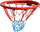 Rreth basketbolli Kimet Professional i madh 45, diametër 45 cm, metal, i kuq