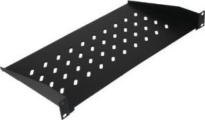 Raft rack 19" Lanview RAS205BL, mban deri në 30 kg, ngjyrë e zezë