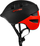 Helmet biçiklete për kalamaj Spokey CHERUB, 44-48 cm, In-Mold, e zezë me të kuqe