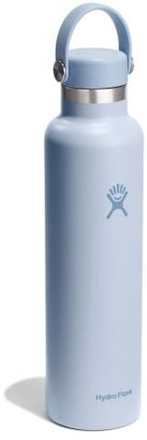 Шише за вода Hydro Flask Standard Mouth, 24 Oz, изолиран не'рѓосувачки челик, сина Surf