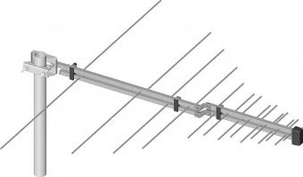Antene TV Dipol ATK-LOG 5-12 21-60, log-periodike, DVB-T, gri