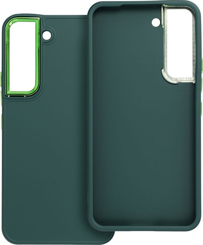 Kapak telefoni me kornizë Baseus për Samsung S22, sipërfaqe matte, xham mbrojtës, transparent
