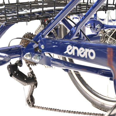Biçikletë trefishe Enero 3-KOOWY 24, Shimano 6 marshe, kornizë e ulët, blu navy