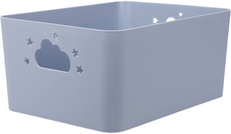 Kuti lodrash Storage Solutions Toy Box SKY, 34.5 x 25 x 15 cm, plastike, blu e çelët