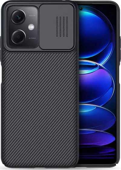 Mbrojtëse telefoni Nillkin CamShield për Xiaomi Redmi Note 12 5G Poco X5 5G, kapak kamere, e zezë