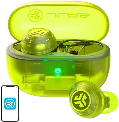 Kufje JLab Go Pop ANC, True Wireless, Bluetooth, transparente jeshile