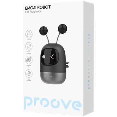 Aromë për veturë Proove Emoji Robot Playful, 3 aroma, për ventilim