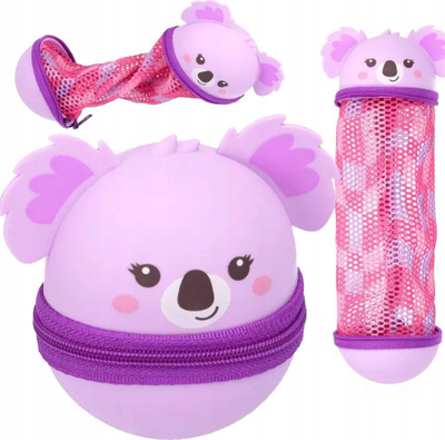 Penar silikoni Starpak Silicone Pencil Case Mesh Koala, roll up, vjollcë