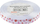 Fjongo sateni dekorative Brewis White Satin Ribbon Hearts, 12mm, 22m, e bardhë