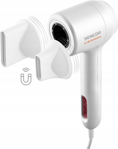 Tharëse flokësh Sencor Artemiss SHD 9100RS, 1500W, jonizim, e kuqe