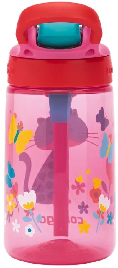 Shishe për fëmijë Contigo Gizmo Flip Cherry Cat, 420 ml, me pipëz, rozë