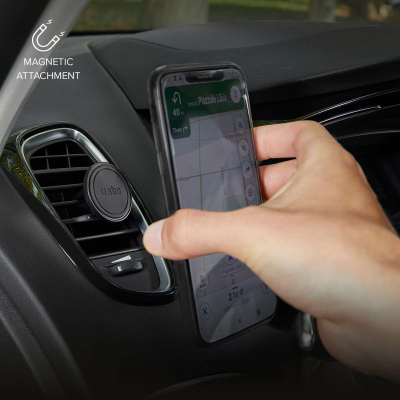 Mbajtës magnetik për makinë SBS Air-Vent, për smartphone, me kapëse, i zi
