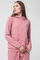 Bluzë me kapuç Raglan Cotton Hoodie për gra, pambuk, madhësia XS, rozë