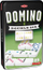 Loja tavolinë domino Double Six, 28 gurë, kuti metalike, shumëngjyrëshe