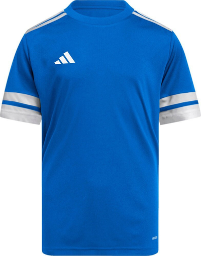 Bluzë sportive për kalamaj adidas Squadra 25 Jr JJ0054, poliester, e bardhë