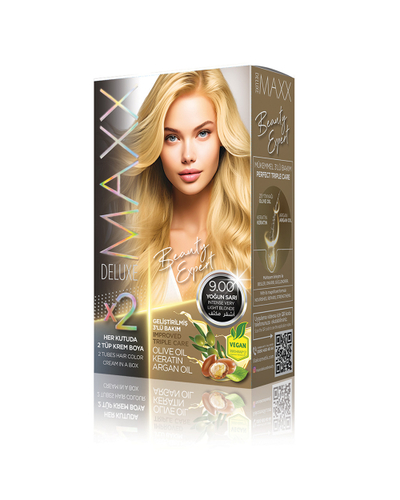 Ngjyrë për flokë Maxx Deluxe B.Expert, 9.00 Intense Very Light Blonde, 50ml