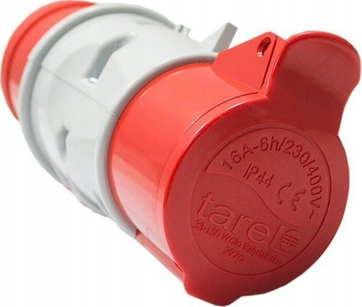 Индустриски адаптер Tarel 16A 5P во 32A 5P, трофазен 400V, IP44